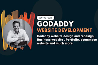 design godaddy website, godaddy ecommerce website, godaddy website redesign