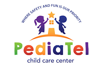 do modern childcare, daycare, preschool, nursery, kids and children logo
