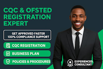 cqc registration, cqc compliant business plan, policies and procedures, ofsted