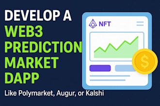 develop a web3 prediction market dapp like polymarket, augur or kalshi