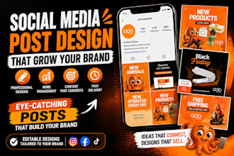 diseñaré contenido profesional para redes sociales e instagram