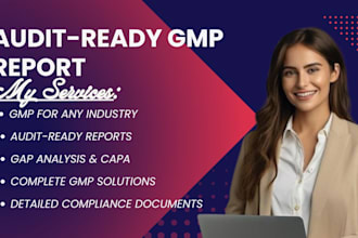 prepare a gmp compliance report for audits and inspections