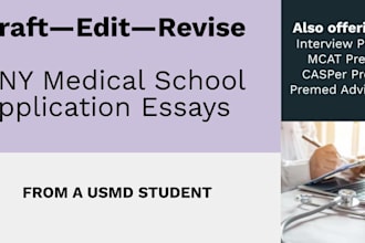 help you outline and craft your essay, personal statement, secondary, activities