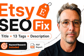 optimize your etsy listing SEO title, tags and description