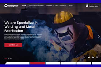 spuarespace welding workshop website metal fabrication website custom steel site