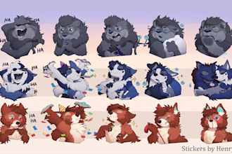 create custom furry stickers furry telegram stickers furry emotes in nsfw sfw