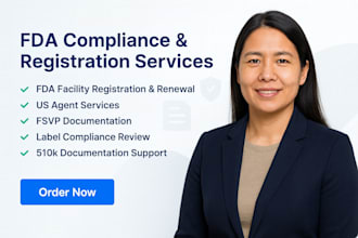 handle fda registration, fda compliance, US agent, fsvp and 510k documentation
