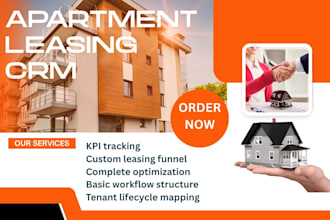 setup apartment agent crm buildium knock tenantcloud clickup funnel leasing