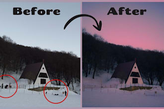 do photo editing, retouching and color correction