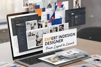 indesign brochure catalog book layout designer adobe expert
