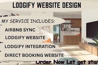 do lodgify website design direct booking airbnb sync full integration setup pms