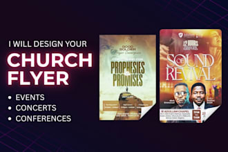 design church flyer, gospel poster, or worship event design
