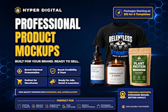 create professional product mockups for your brand and ecommerce store