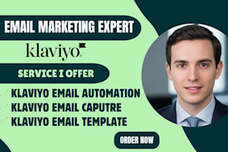 setup klaviyo email automation email capture klaviyo email template design