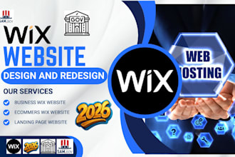 wix website design or redesign for government contract website bidding on samgov