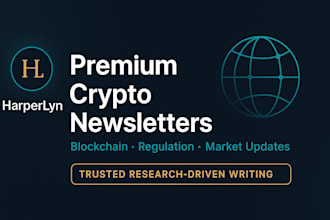 write crypto newsletter, regulation newsletters, blockchain update