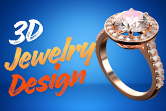 create 3d ring design model, 3d jewelry grillz, cad design for 3d printing