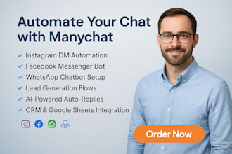 do manychat chatbot automation for instagram dm, facebook and whatsapp chatbot