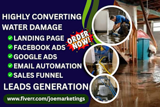 generate water damage leads water repair leads and build water repair website