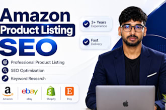 create amazon SEO product listings