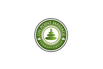 create inspirational logo for on point massage therapy group