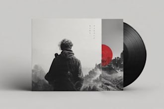 design custom album cover art for you