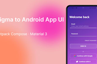 convert your figma design into android jetpack compose UI screens