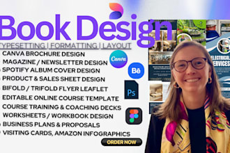 design ebook brochure flyer workbook marketing collateral canva adobe indesign