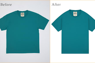 flat lay image editing, neck joint, wrinkle fix, color match