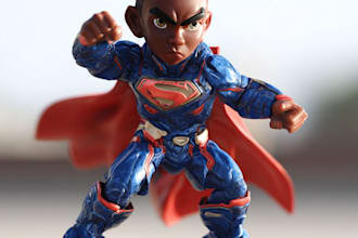 do a awesome custom superhero character