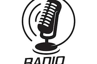 design original radio station logo with free source files