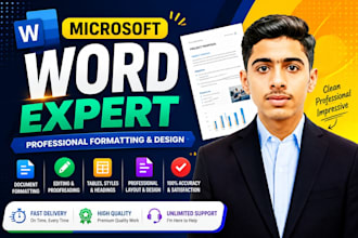 format, edit and design microsoft word documents
