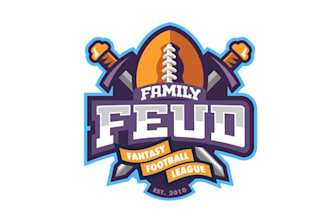 design modern american football league logo