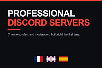 create a professional discord server for your community