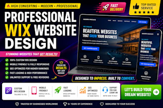 build wix website design wix website redesign wix eccommerce website wix booking