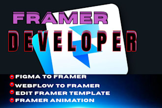 edit framer website, design or redesign framer template, framer landing page