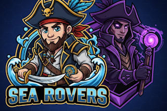 do a pirate mascot logo with t shirt design
