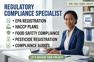 do epa registration, haccp plan, and food safety compliance
