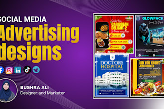 design attractive advertising posters, flyers, and posts