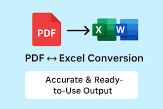 convert excel to PDF and PDF to excel quickly and accurately