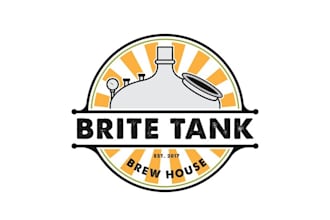 design a bright and fresh logo for an attractive brew house