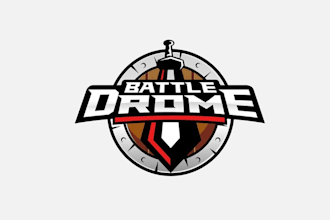design modern classic battle drome logo