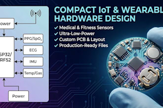 compact iot pcb for medical, fitness, and wearable devices