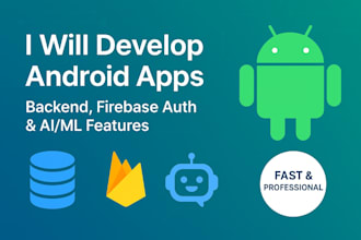 build a custom android app using java and firebase