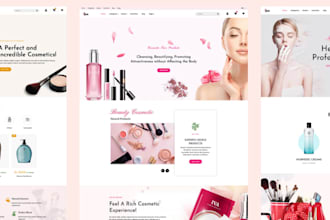 design skin care shopify store cosmetic website beauty website skin care store