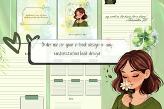 design an aesthetic book cover or full journal interior