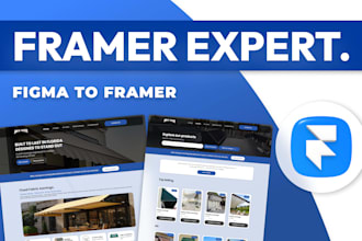 design modern framer website and convert figma to framer