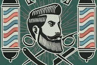 do embroidery digitizing logo into emb dst pes files in 1 hr