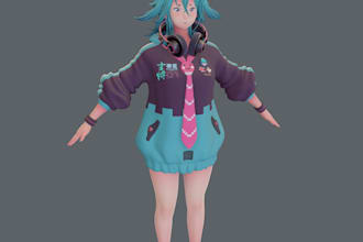 fix 3d rig,vrm,vrchat,vroid,clean mesh,weight painting 3d model,retopology,gmod