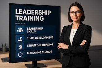 create leadership courses, leadership training, coaching sessions, presentations